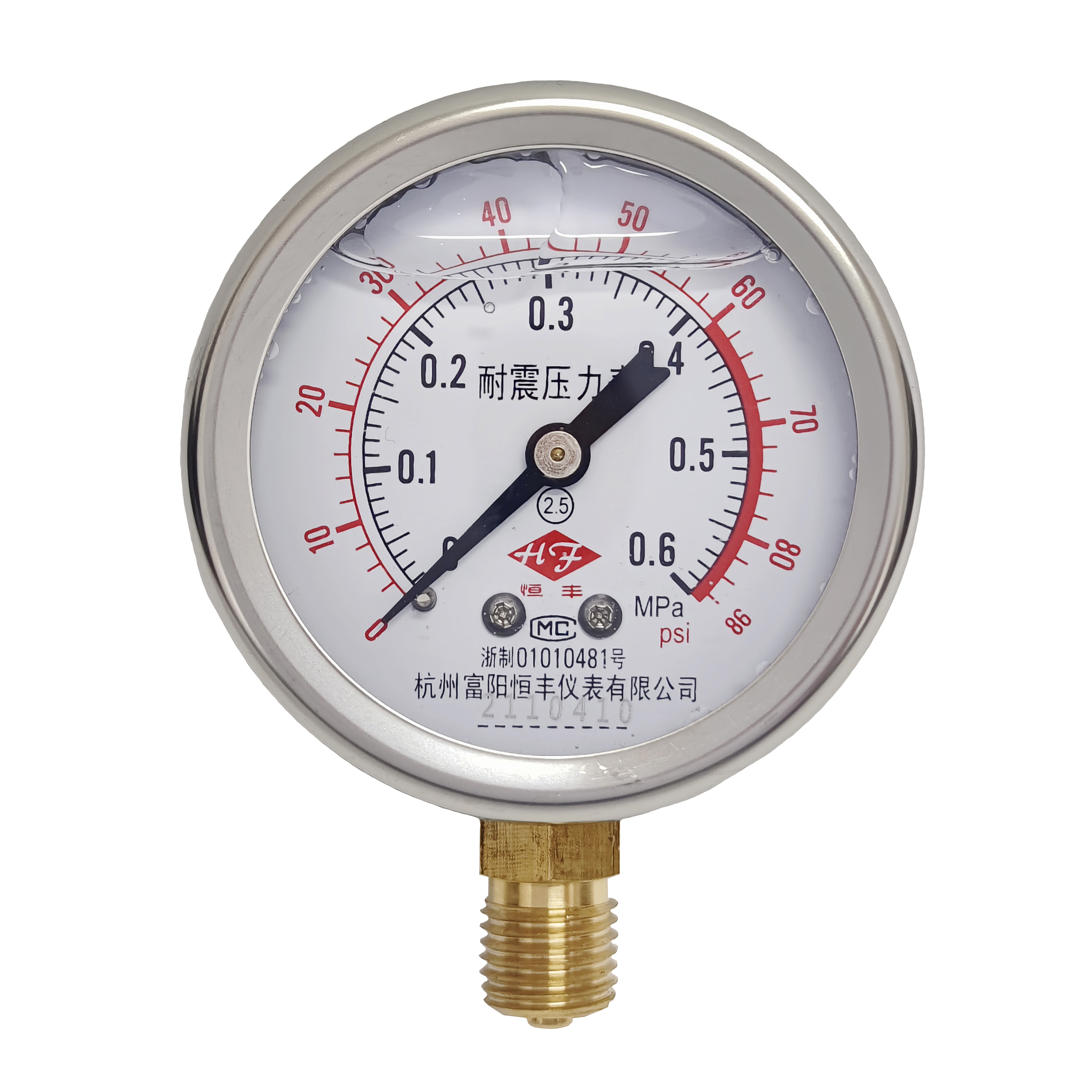 YN60 (T) shockproof pressure gauge