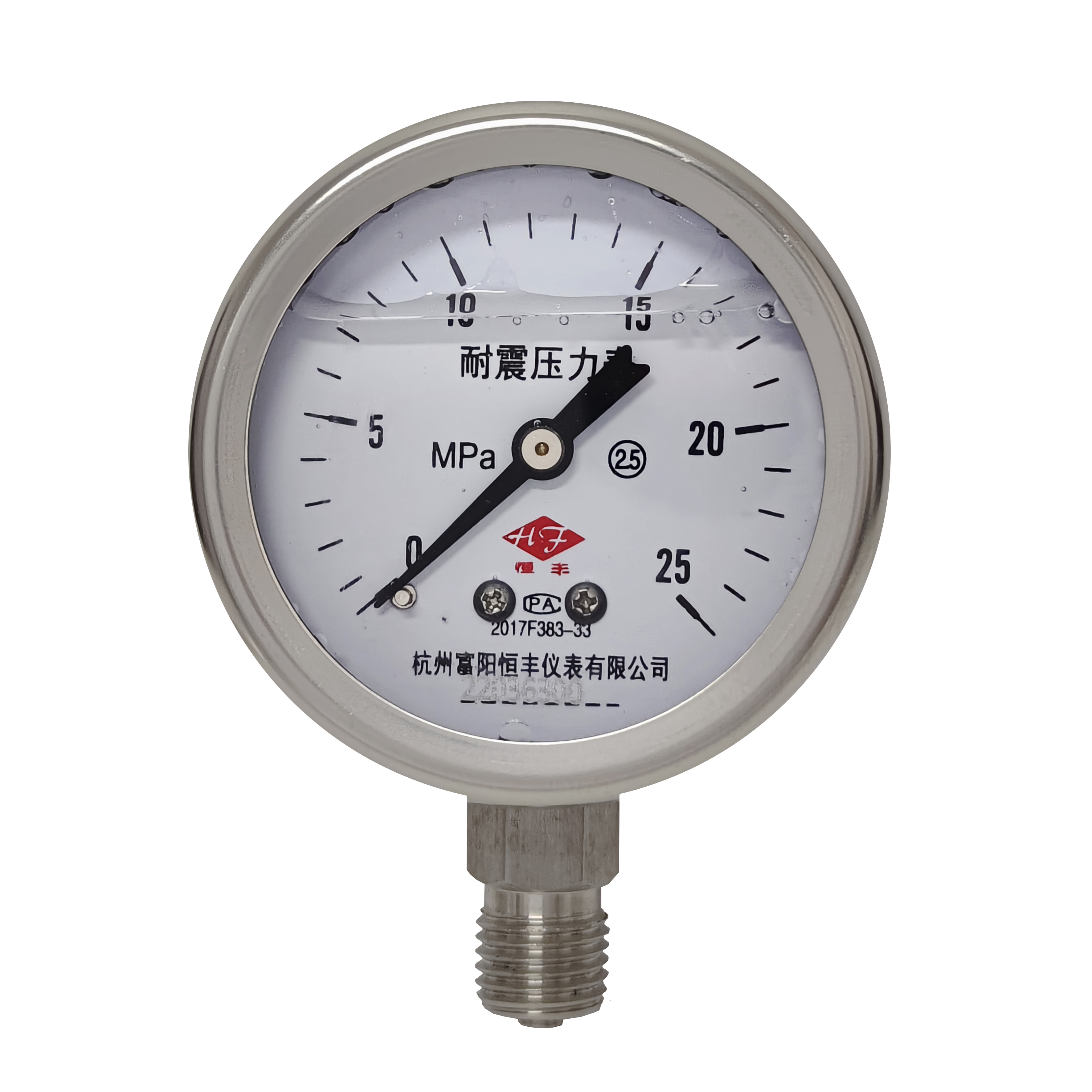 Y60BF stainless steel pressure gauge