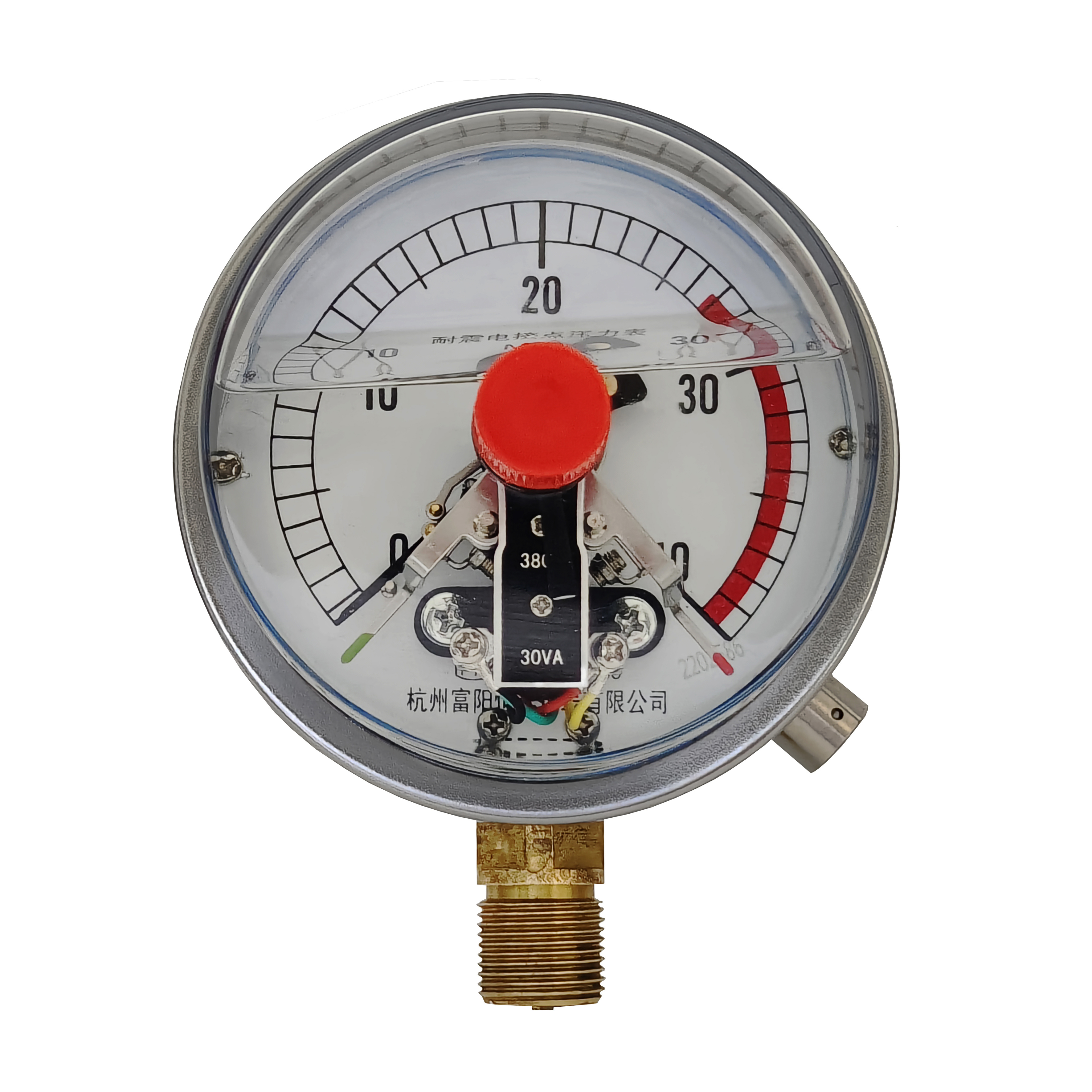 YNXC100 shock-proof electric contact pressure gauge