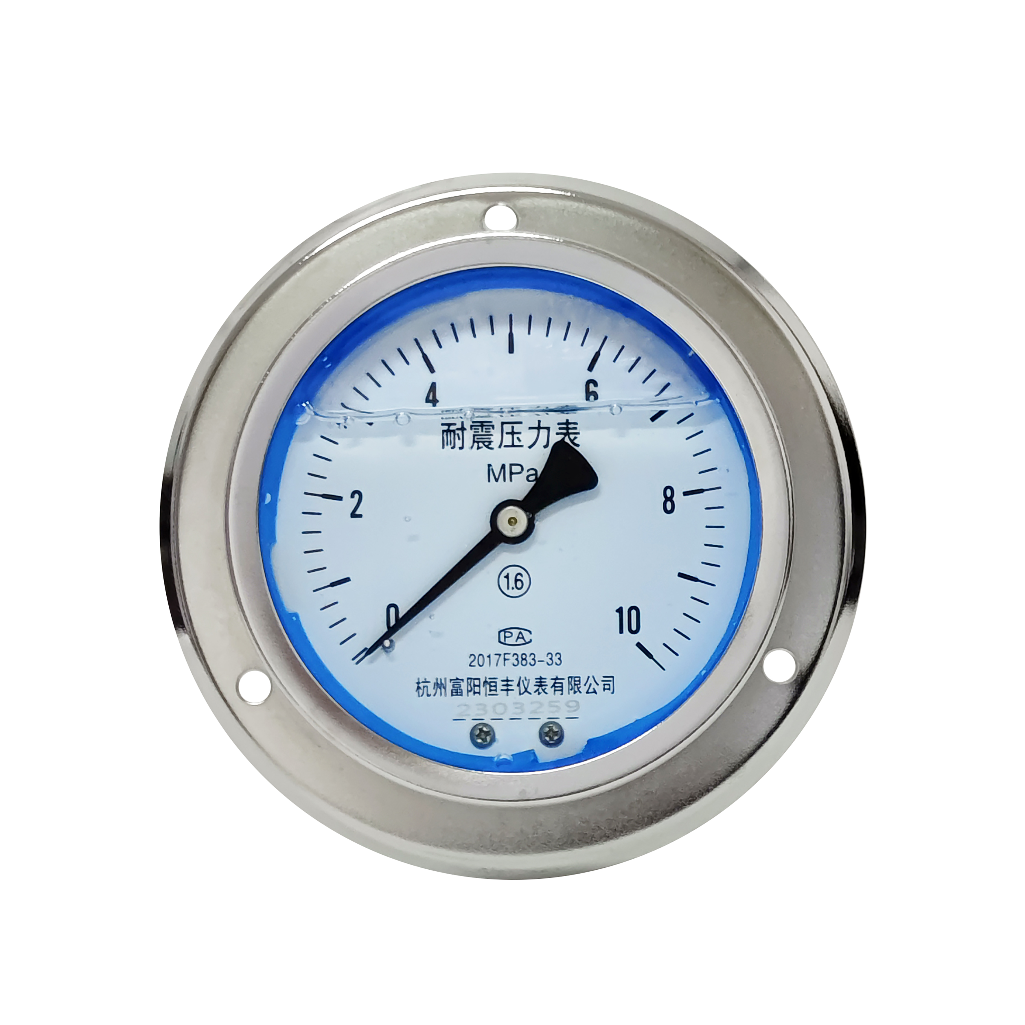 YN100ZT shock-proof pressure gauge